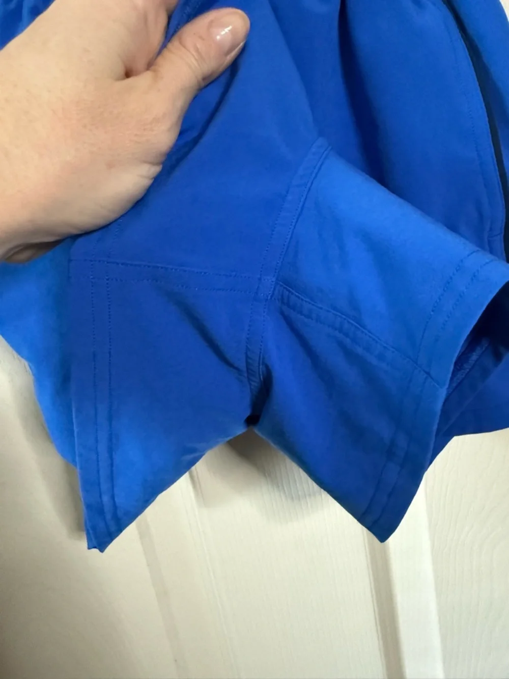 Lululemon Blue Drawstring High-Rise Relaxed Athletic Shorts Sz 0 Long Liner